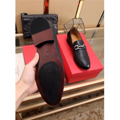 Cheap Salvatore Ferragamo Leather Shoes For Men #541968 Replica Wholesale [$85.00 USD] [ITEM#541968] on Replica Salvatore Ferragamo Leather Shoes