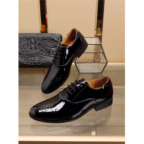 Cheap Salvatore Ferragamo Leather Shoes For Men #541969 Replica Wholesale [$85.00 USD] [ITEM#541969] on Replica Salvatore Ferragamo Leather Shoes
