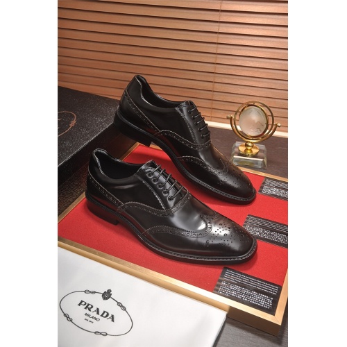 Cheap Prada Leather Shoes For Men #542035 Replica Wholesale [$88.00 USD] [ITEM#542035] on Replica Prada Leather Shoes
