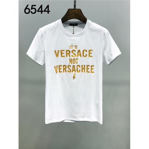 Cheap Versace T-Shirts Short Sleeved For Men #542189 Replica Wholesale [$25.00 USD] [ITEM#542189] on Replica Versace T-Shirts