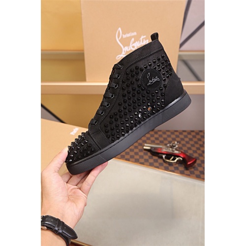 Cheap Christian Louboutin High Tops Shoes For Men #543647 Replica Wholesale [$82.00 USD] [ITEM#543647] on Replica Christian Louboutin High Top Shoes
