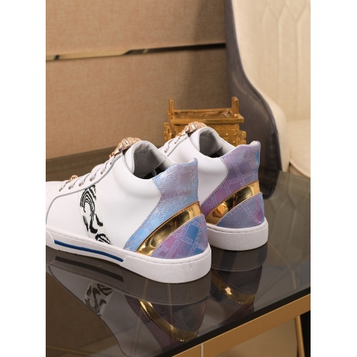 Cheap Versace High Tops Shoes For Men #545528 Replica Wholesale [$82.00 USD] [ITEM#545528] on Replica Versace High Tops Shoes