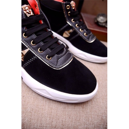 Cheap Versace High Tops Shoes For Men #545883 Replica Wholesale [$82.00 USD] [ITEM#545883] on Replica Versace High Tops Shoes