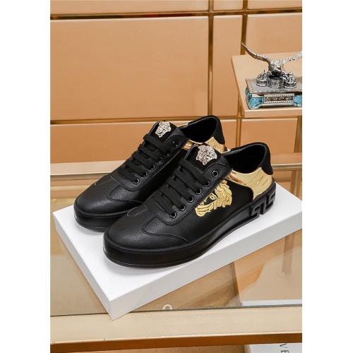 Cheap Versace Casual Shoes For Men #546733 Replica Wholesale [$76.00 USD] [ITEM#546733] on Replica Versace Flat Shoes