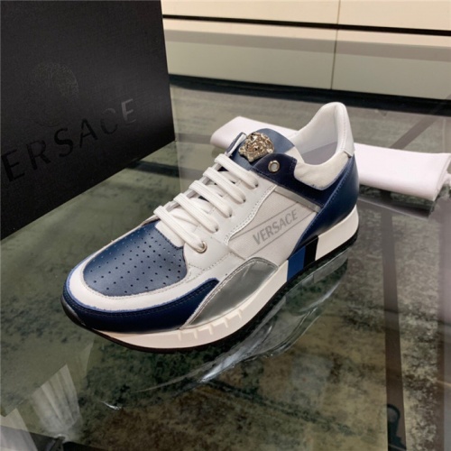 Cheap Versace Casual Shoes For Men #546963 Replica Wholesale [$82.00 USD] [ITEM#546963] on Replica Versace Flat Shoes