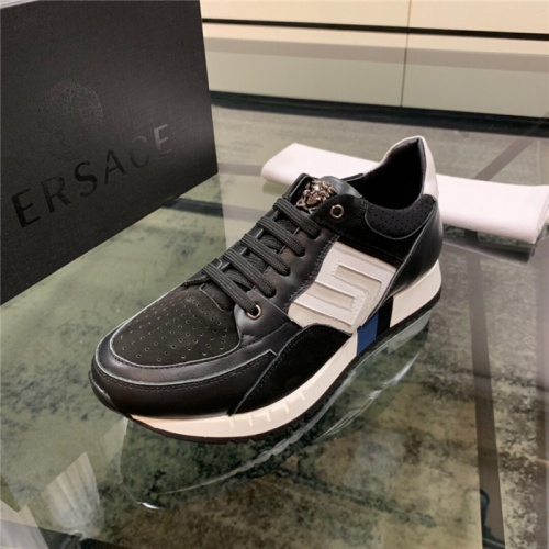 Cheap Versace Casual Shoes For Men #546965 Replica Wholesale [$82.00 USD] [ITEM#546965] on Replica Versace Flat Shoes
