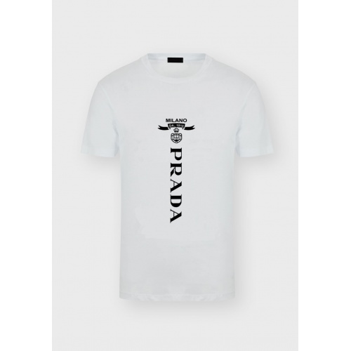 Cheap Prada T-Shirts Short Sleeved For Men #546998 Replica Wholesale [$27.00 USD] [ITEM#546998] on Replica Prada T-Shirts
