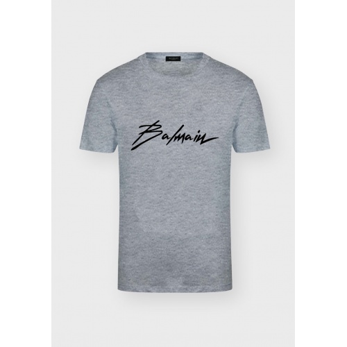 Cheap Balmain T-Shirts Short Sleeved For Men #547014 Replica Wholesale [$27.00 USD] [ITEM#547014] on Replica Balmain T-Shirts