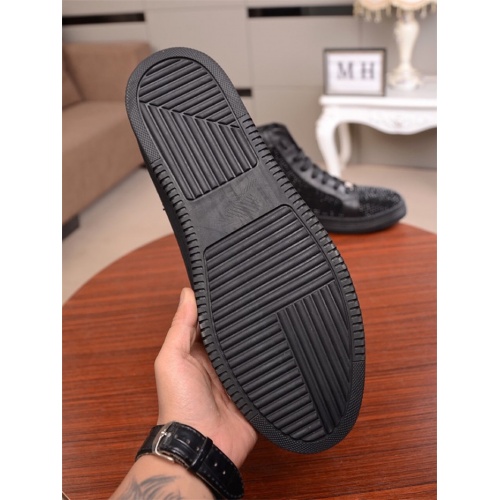 Cheap Philipp Plein PP High Tops Shoes For Men #547128 Replica Wholesale [$85.00 USD] [ITEM#547128] on Replica Philipp Plein PP High Tops Shoes