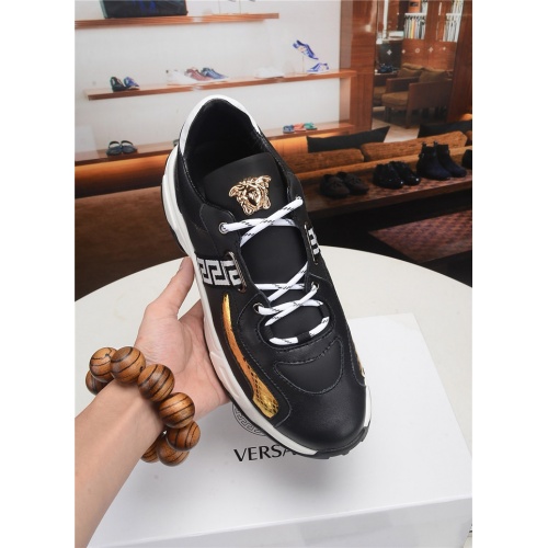Cheap Versace Casual Shoes For Men #547796 Replica Wholesale [$80.00 USD] [ITEM#547796] on Replica Versace Shoes
