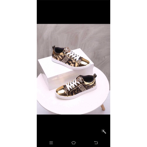 Cheap Versace Casual Shoes For Men #547896 Replica Wholesale [$68.00 USD] [ITEM#547896] on Replica Versace Shoes