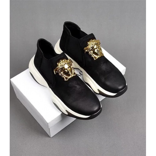 Cheap Versace Casual Shoes For Men #547899 Replica Wholesale [$82.00 USD] [ITEM#547899] on Replica Versace Shoes