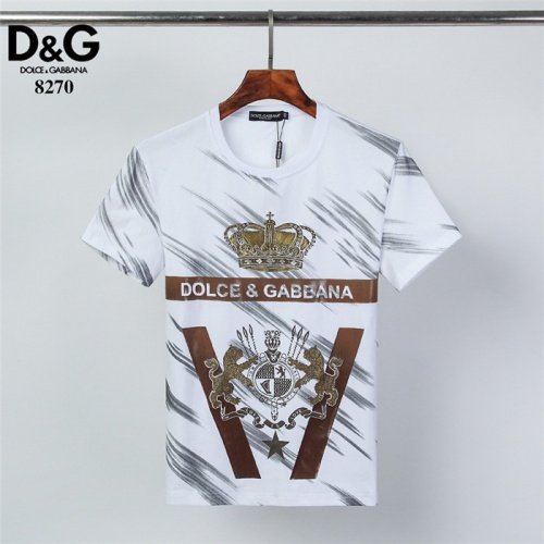 Cheap Dolce &amp; Gabbana D&amp;G T-Shirts Short Sleeved For Men #547999 Replica Wholesale [$28.00 USD] [ITEM#547999] on Replica Dolce &amp; Gabbana D&amp;G T-Shirts