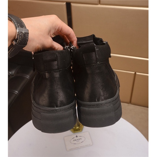 Cheap Prada High Tops Shoes For Men #548041 Replica Wholesale [$80.00 USD] [ITEM#548041] on Replica Prada High Top Shoes
