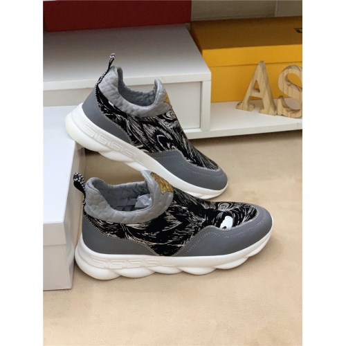 Cheap Versace Casual Shoes For Men #548334 Replica Wholesale [$76.00 USD] [ITEM#548334] on Replica Versace Shoes