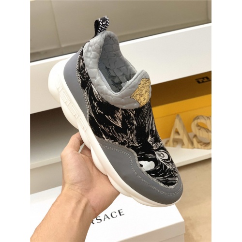 Cheap Versace Casual Shoes For Men #548334 Replica Wholesale [$76.00 USD] [ITEM#548334] on Replica Versace Shoes