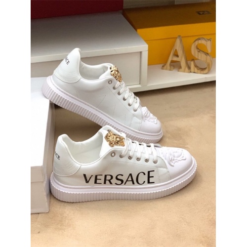 Cheap Versace Casual Shoes For Men #548335 Replica Wholesale [$80.00 USD] [ITEM#548335] on Replica Versace Shoes