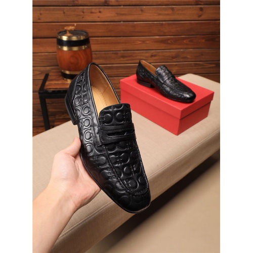 Cheap Salvatore Ferragamo Leather Shoes For Men #549054 Replica Wholesale [$85.00 USD] [ITEM#549054] on Replica Salvatore Ferragamo Leather Shoes
