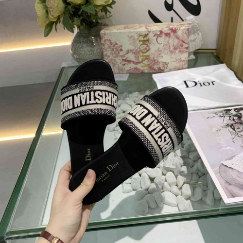 Cheap Christian Dior Slippers For Women #549393 Replica Wholesale [$56.00 USD] [ITEM#549393] on Replica Christian Dior Slippers