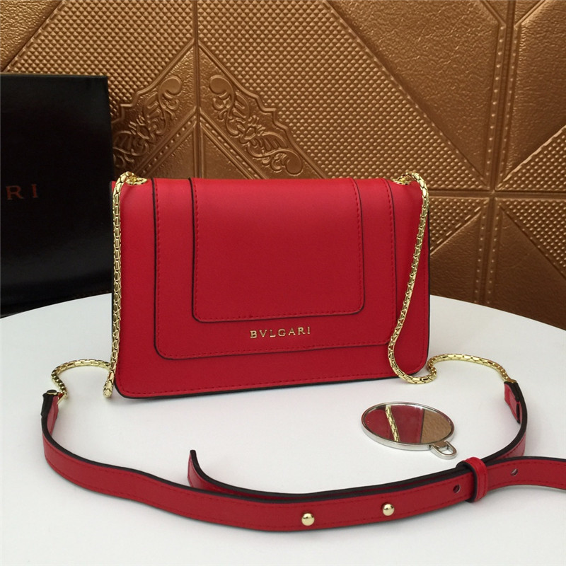 red bvlgari bag