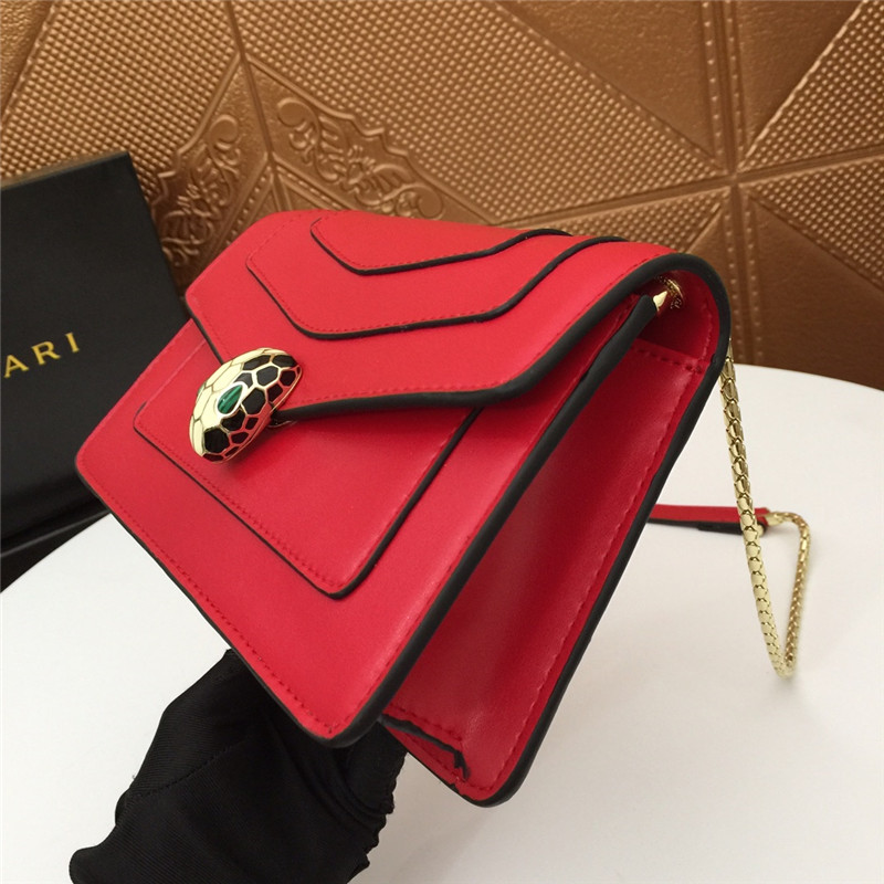 red bvlgari bag