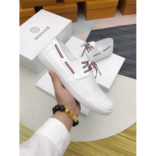 Cheap Versace Casual Shoes For Men #550964 Replica Wholesale [$82.00 USD] [ITEM#550964] on Replica Versace Shoes