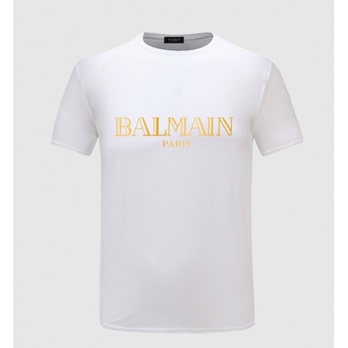 Cheap Balmain T-Shirts Short Sleeved For Men #551187 Replica Wholesale [$26.00 USD] [ITEM#551187] on Replica Balmain T-Shirts