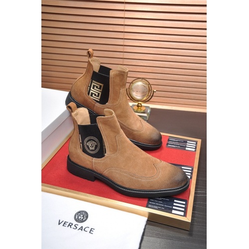 Cheap Versace Boots For Men #551724 Replica Wholesale [$112.00 USD] [ITEM#551724] on Replica Versace Boots