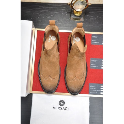Cheap Versace Boots For Men #551724 Replica Wholesale [$112.00 USD] [ITEM#551724] on Replica Versace Boots