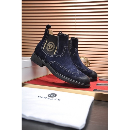 Cheap Versace Boots For Men #551725 Replica Wholesale [$112.00 USD] [ITEM#551725] on Replica Versace Boots