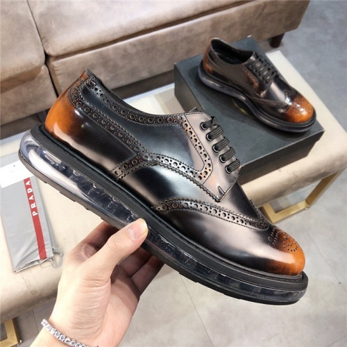 Cheap Prada Leather Shoes For Men #552520 Replica Wholesale [$132.00 USD] [ITEM#552520] on Replica Prada Leather Shoes