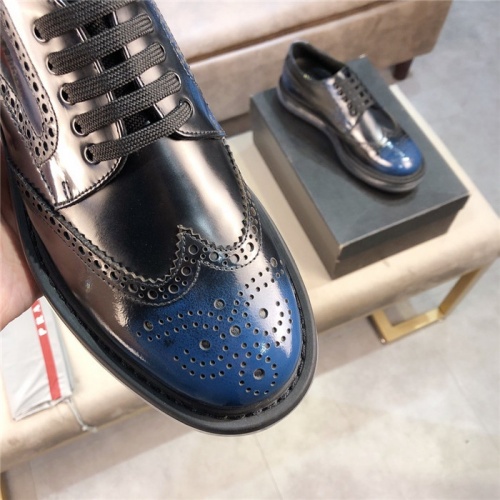 Cheap Prada Leather Shoes For Men #552521 Replica Wholesale [$132.00 USD] [ITEM#552521] on Replica Prada Leather Shoes