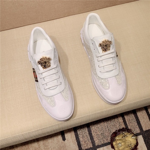 Cheap Versace Casual Shoes For Men #552972 Replica Wholesale [$76.00 USD] [ITEM#552972] on Replica Versace Shoes