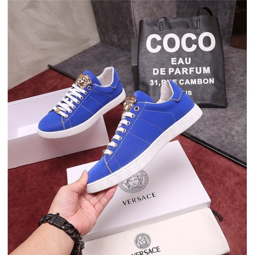 Cheap Versace Casual Shoes For Men #553537 Replica Wholesale [$76.00 USD] [ITEM#553537] on Replica Versace Shoes