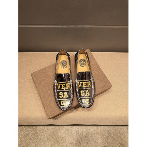 Cheap Versace Casual Shoes For Men #554788 Replica Wholesale [$69.00 USD] [ITEM#554788] on Replica Versace Flat Shoes