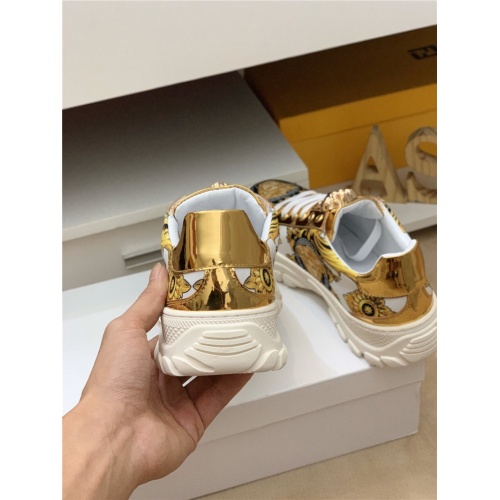 Cheap Versace Casual Shoes For Men #557517 Replica Wholesale [$78.00 USD] [ITEM#557517] on Replica Versace Flat Shoes