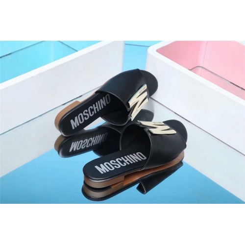 Cheap Moschino Slippers For Women #560087 Replica Wholesale [$70.00 USD] [ITEM#560087] on Replica Moschino Shoes