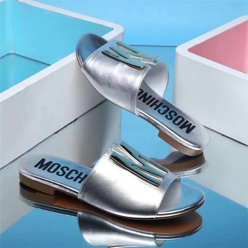Cheap Moschino Slippers For Women #560088 Replica Wholesale [$70.00 USD] [ITEM#560088] on Replica Moschino Shoes