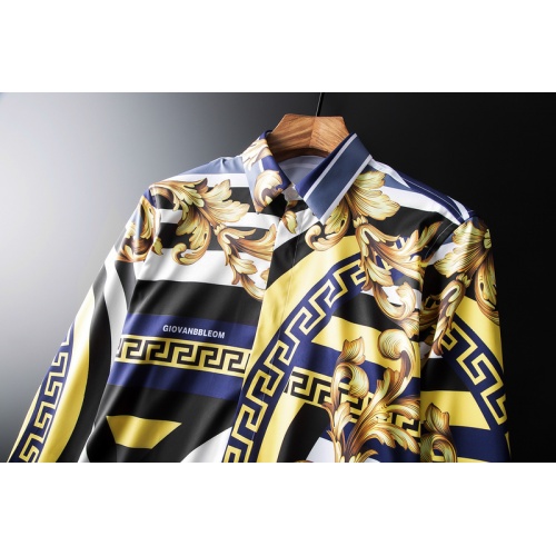 Cheap Versace Shirts Long Sleeved For Men #561343 Replica Wholesale [$86.00 USD] [ITEM#561343] on Replica Versace Shirts