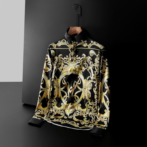 Cheap Versace Shirts Long Sleeved For Men #561347 Replica Wholesale [$86.00 USD] [ITEM#561347] on Replica Versace Shirts