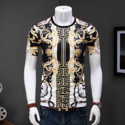 Cheap Versace T-Shirts Short Sleeved For Men #561375 Replica Wholesale [$24.00 USD] [ITEM#561375] on Replica Versace T-Shirts