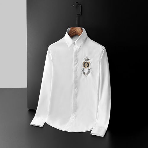 Cheap Dolce &amp; Gabbana D&amp;G Shirts Long Sleeved For Men #561443 Replica Wholesale [$86.00 USD] [ITEM#561443] on Replica Dolce &amp; Gabbana D&amp;G Shirts