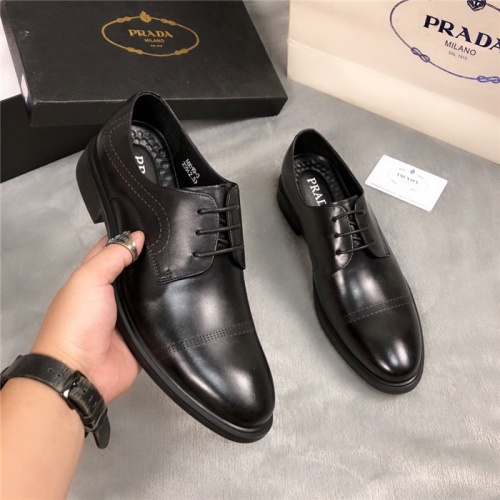 Cheap Prada Leather Shoes For Men #561765 Replica Wholesale [$83.00 USD] [ITEM#561765] on Replica Prada Leather Shoes