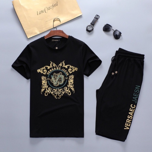 Cheap Versace Tracksuits Short Sleeved For Men #562063 Replica Wholesale [$48.00 USD] [ITEM#562063] on Replica Versace Tracksuits
