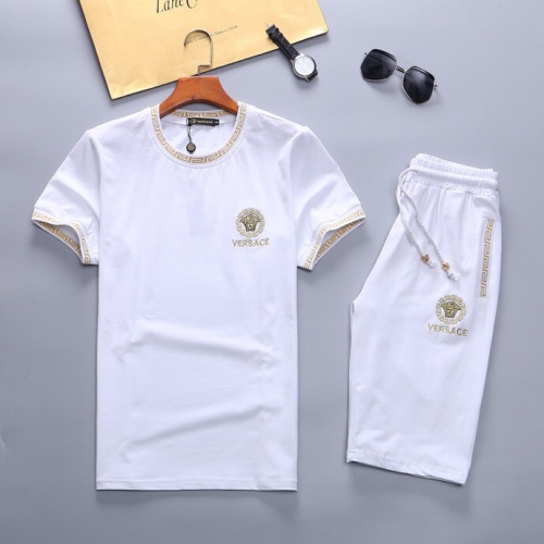 Cheap Versace Tracksuits Short Sleeved For Men #562069 Replica Wholesale [$48.00 USD] [ITEM#562069] on Replica Versace Tracksuits
