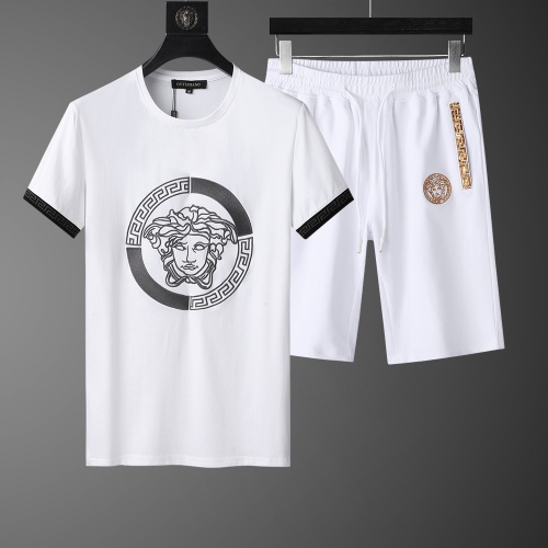 Cheap Versace Tracksuits Short Sleeved For Men #562538 Replica Wholesale [$64.00 USD] [ITEM#562538] on Replica Versace Tracksuits