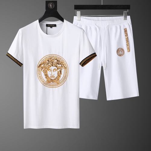 Cheap Versace Tracksuits Short Sleeved For Men #562539 Replica Wholesale [$64.00 USD] [ITEM#562539] on Replica Versace Tracksuits