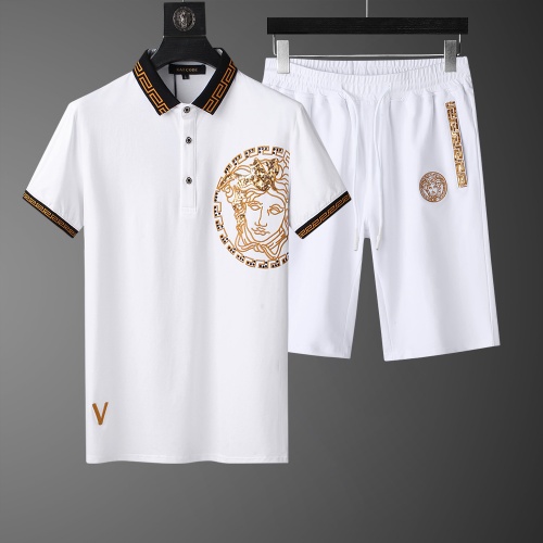 Cheap Versace Tracksuits Short Sleeved For Men #562549 Replica Wholesale [$64.00 USD] [ITEM#562549] on Replica Versace Tracksuits