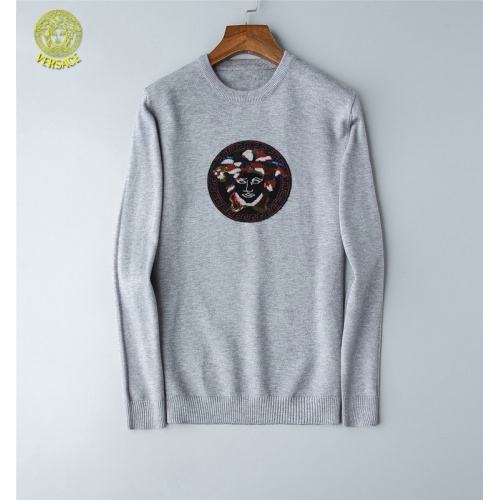 Cheap Versace Sweaters Long Sleeved For Men #562893 Replica Wholesale [$41.00 USD] [ITEM#562893] on Replica Versace Sweaters