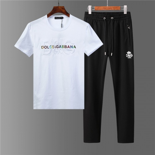 Cheap Dolce &amp; Gabbana D&amp;G Tracksuits Short Sleeved For Men #562996 Replica Wholesale [$72.00 USD] [ITEM#562996] on Replica Dolce &amp; Gabbana D&amp;G Tracksuits